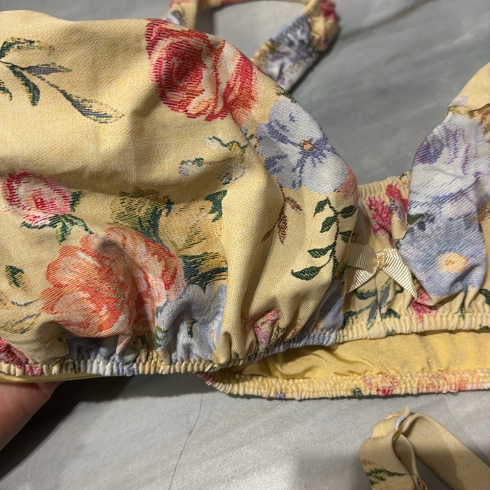 Floral Yellow Bikini Set - Picture 2 of 5